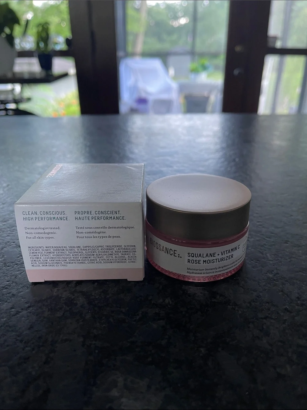 Biossance Squalane + Vitamin C Rose Moisturizer instantly brightens, nourishes